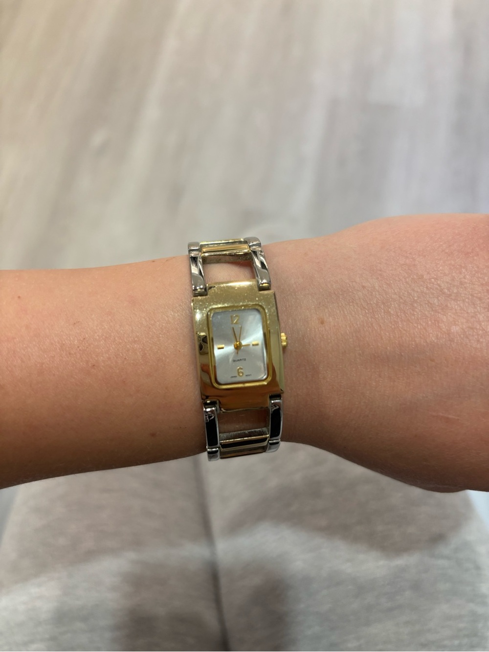 Two-Tone Gold and Silver Women’s Bracelet Watch